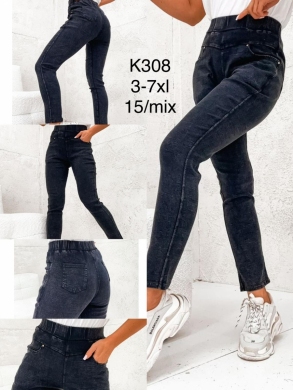 Spodnie jeansowe damskie (3XL-7XL) DH16183