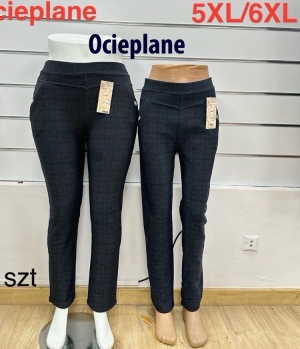 Spodnie materiałowe damskie ocieplane (2XL-6XL) DH3270