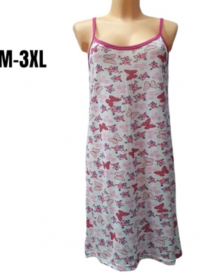 Koszula nocna damska bez rękawów (M-3XL) TP8356