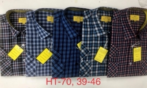 Koszule męskie na krótki rękaw (38-46) DH15042