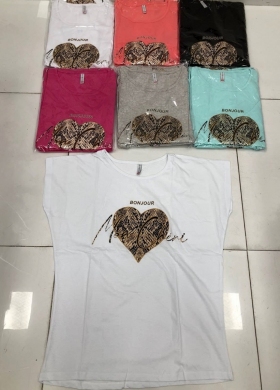 Bluzka damska na krótki rękaw - Turecka (2XL-4XL) DH17657