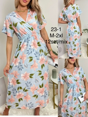 Sukienka damska na krótki rękaw (M-2XL) DH16336