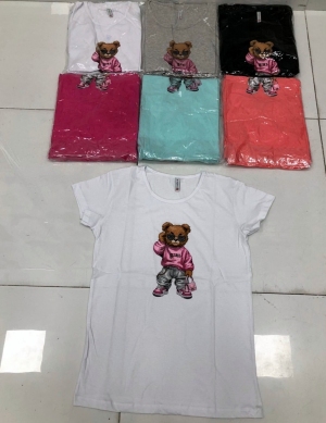 Bluzka damska na krótki rękaw - Turecka (M-XL) DH17606