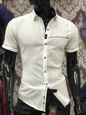 Koszule męskie na krótki rękaw - Tureckie (M-3XL) TPA6105