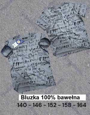 Bluzki chłopięce na krótki rękaw (140-164) DH11661