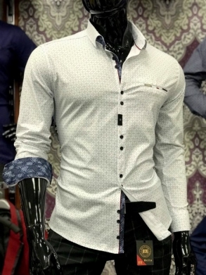 Koszule męskie na długi rękaw - Tureckie (M-3XL) TP30075