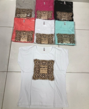 Bluzka damska na krótki rękaw - Turecka (2XL-4XL) DH17637