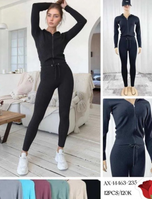 Komplet damskie na długi rękaw (M-2XL) NG5657