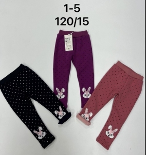 Legginsy dziewczęce ocieplane (1-5) NG4033