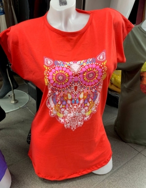 Bluzka damska na krótki rękaw - Turecka (M-XL) TP10408