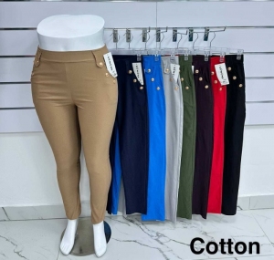 Spodnie materiałowe damskie (2XL-6XL) DH13184