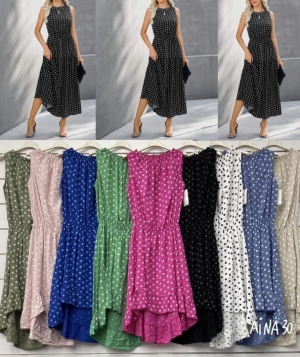 Sukienki damskie bez rękaw - Włoskie (Standard) TP14121