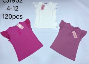 Bluzki dziewczęce na krótki rękaw (4-12) TP9679