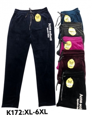 Spodnie welurowe damskie (XL-6XL) TP7212