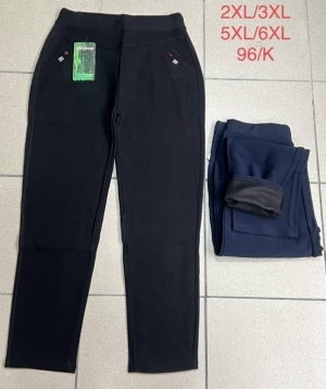 Spodnie materiałowe damskie ocieplane (2XL-6XL) DN17615