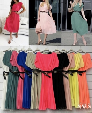 Sukienki damskie krótki rękaw -Włoskie (Standard) TP14132