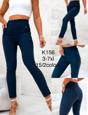 Spodnie materiałowe damskie (3XL-7XL) DH16251