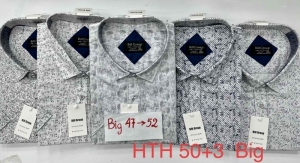 Koszule męskie na krótki rękaw (3XL-8XL) DH15029