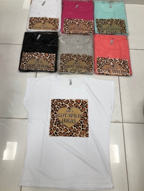 Bluzka damska na krótki rękaw - Turecka (2XL-4XL) DH17651
