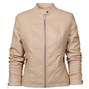 Kurtka damska skórzana jesienna (S-XL) DH3946