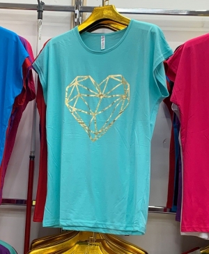Bluzka damska na krótki rękaw - Turecka (2XL-4XL) TP10413