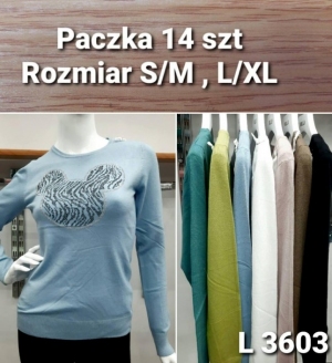 Bluzki damskie długi rękaw (S/M-L/XL) TP415