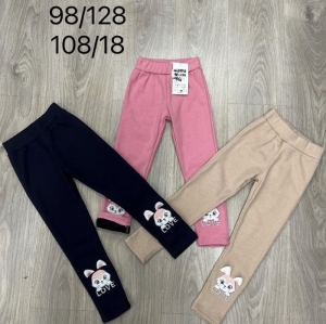 Legginsy dziewczęce ocieplane (98-128) NG4042