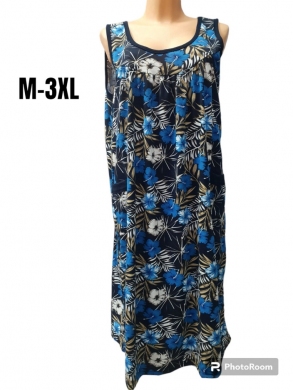 Koszula nocna damska bez rękawów (M-3XL) TP8345