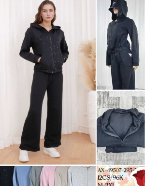 Komplet damskie na długi rękaw (M-2XL) NG5663
