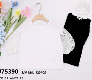 Bluzka damska na krótki rękaw (S/M-M/L) DH14859