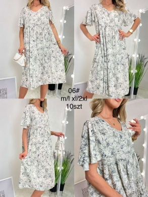 Sukienka damska na krótki rękaw (M-2XL) DH16324