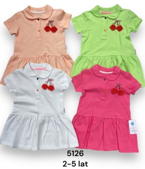 Sukienki dziewczęce na krótki rękaw (3-8) TP8707