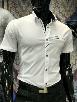 Koszule męskie na krótki rękaw - Tureckie (M-3XL) TP7272