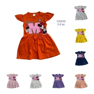 Sukienki dziewczęce na krótki rękaw (3-8) TP2100