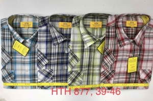 Koszule męskie na krótki rękaw (39-46) TP8218