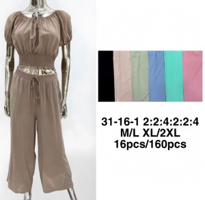 Komplet damski na krótki rękaw (M-2XL) DH17693