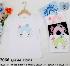Bluzka damska na krótki rękaw (S/M-M/L) DH14831