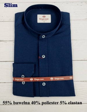 Koszule męskie na długi rękaw SLIM - Tureckie (M-2XL) TP12073