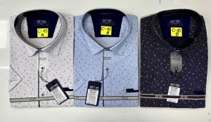 Koszule męskie na krótki rękaw - Tureckie (M-3XL) DH15091