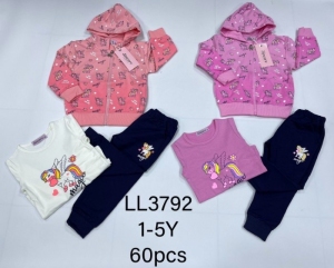 Komplet dziewczęcy 3 częściowy (1-5) NG2976
