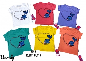 Bluzki dziewczęce na krótki rękaw - Tureckie (92-110) TP7239