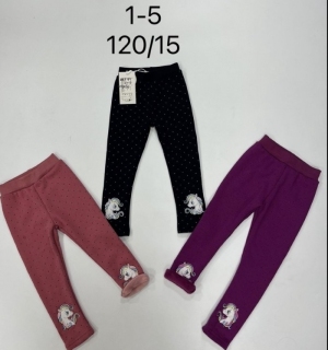 Legginsy dziewczęce ocieplane (1-5) NG4034
