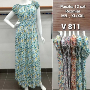 Sukienki damskie krótki rękaw (M/L-XL/2XL) TP16907