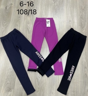 Legginsy dziewczęce ocieplane (6-16) NG4051