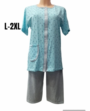 Piżama damska na krótki rękaw (L-4XL) TP4802