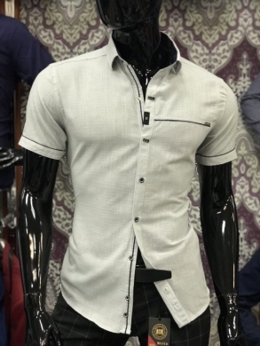 Koszule męskie na krótki rękaw - Tureckie (M-3XL) TPA6111