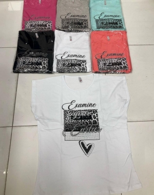 Bluzka damska na krótki rękaw - Turecka (2XL-4XL) DH17658
