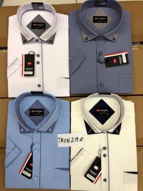 Koszule męskie na krótki rękaw (M-3XL) DH14472