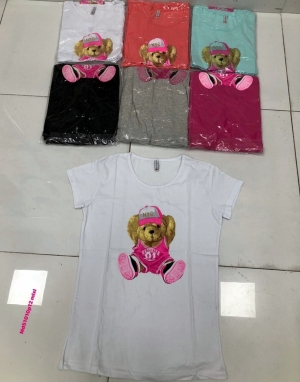 Bluzka damska na krótki rękaw - Turecka (M-XL) DH17602