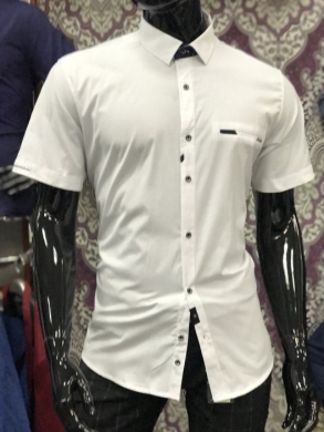 Koszule męskie na krótki rękaw - Tureckie (L-5XL) TPA6115
